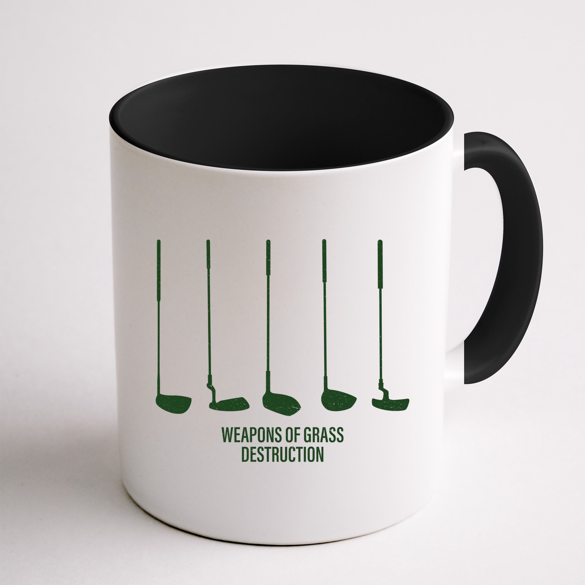 Funny Golf Weapons Of Grass Destruction Golf Clubs Drivers Mug