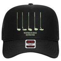 Funny Golf Weapons Of Grass Destruction Golf Clubs Drivers Trucker Hat