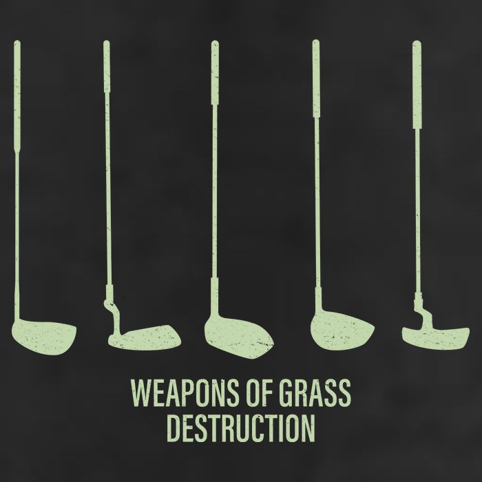 Funny Golf Weapons Of Grass Destruction Golf Clubs Drivers Trucker Hat