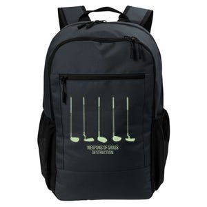 Funny Golf Weapons Of Grass Destruction Golf Clubs Drivers Daily Commute Backpack