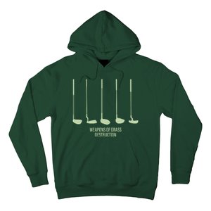 Funny Golf Weapons Of Grass Destruction Golf Clubs Drivers Hoodie