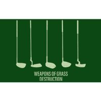 Funny Golf Weapons Of Grass Destruction Golf Clubs Drivers Bumper Sticker