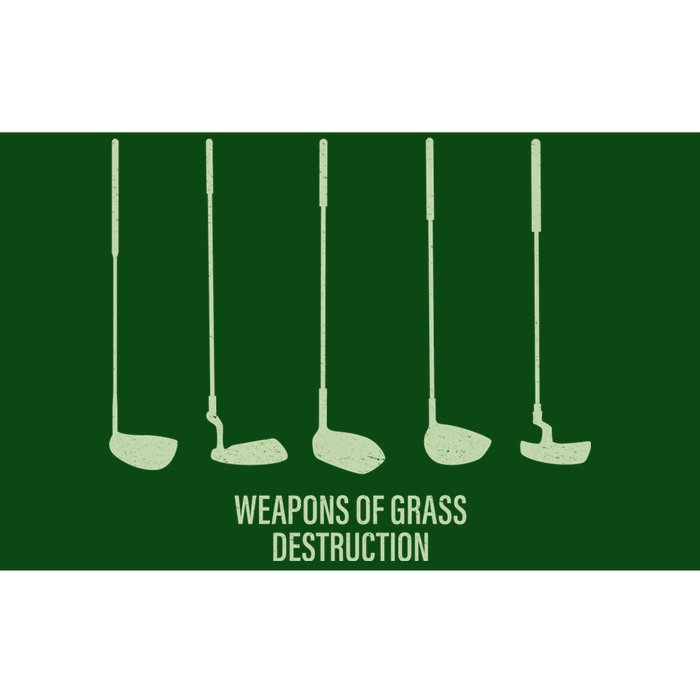 Funny Golf Weapons Of Grass Destruction Golf Clubs Drivers Bumper Sticker