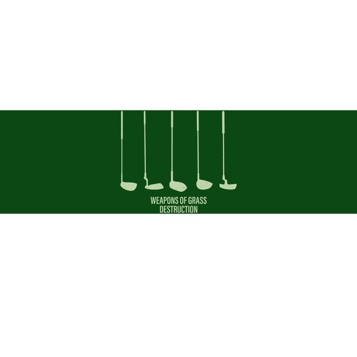 Funny Golf Weapons Of Grass Destruction Golf Clubs Drivers Bumper Sticker