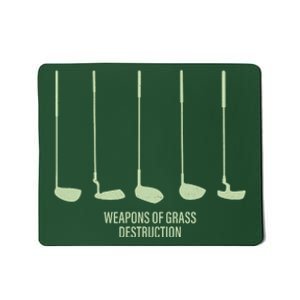 Funny Golf Weapons Of Grass Destruction Golf Clubs Drivers Mousepad