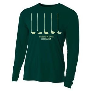 Funny Golf Weapons Of Grass Destruction Golf Clubs Drivers Cooling Performance Long Sleeve Crew