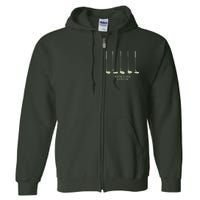 Funny Golf Weapons Of Grass Destruction Golf Clubs Drivers Full Zip Hoodie