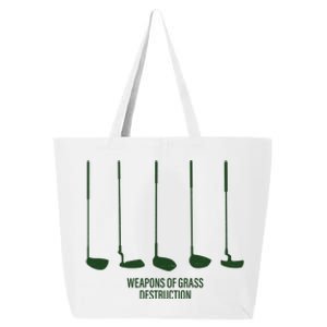 Funny Golf Weapons Of Grass Destruction Golf Clubs Drivers 25L Jumbo Tote