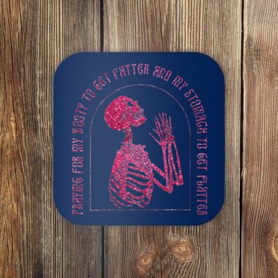 Funny Gym Workout Halloween Clothing Coaster