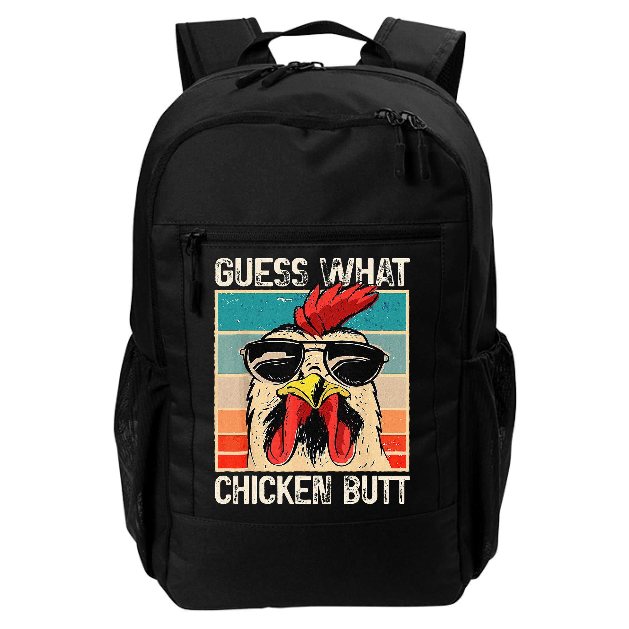 Funny Guess What Chicken Butt Chicken Meme Backpack