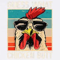 Funny Guess What Chicken Butt Chicken Meme Garment-Dyed Sweatshirt