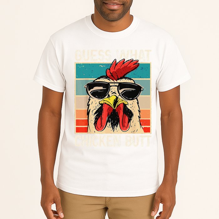 Funny Guess What Chicken Butt Chicken Meme Tall T-Shirt