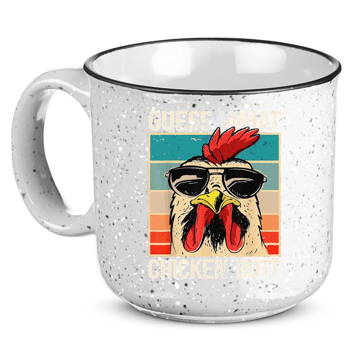 Funny Guess What Chicken Butt Chicken Meme 15oz Campfire Ceramic Mug
