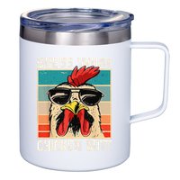 Funny Guess What Chicken Butt Chicken Meme 12oz Stainless Steel Coffee Mug