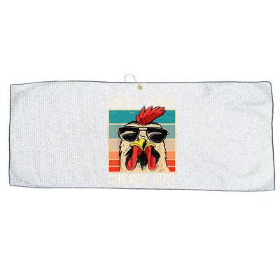 Funny Guess What Chicken Butt Chicken Meme Large Microfiber Waffle Golf Towel