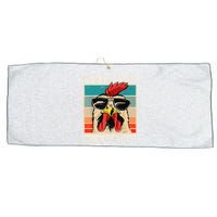 Funny Guess What Chicken Butt Chicken Meme Large Microfiber Waffle Golf Towel