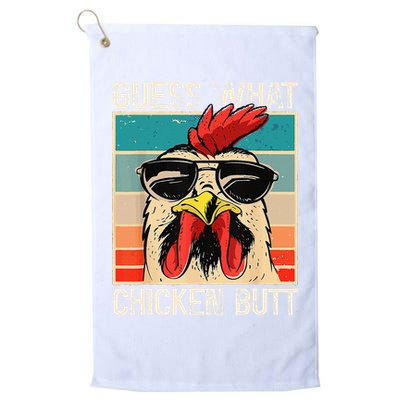Funny Guess What Chicken Butt Chicken Meme Golf Towel