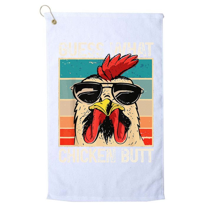 Funny Guess What Chicken Butt Chicken Meme Golf Towel