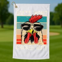 Funny Guess What Chicken Butt Chicken Meme Golf Towel