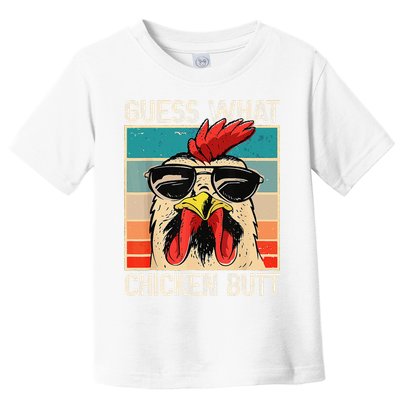 Funny Guess What Chicken Butt Chicken Meme Toddler T-Shirt