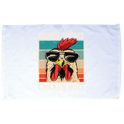 Funny Guess What Chicken Butt Chicken Meme Microfiber Hand Towel