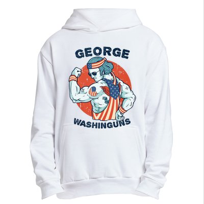 Funny George Washinguns Workout Patriotic 4th Of July Gift Urban Pullover Hoodie