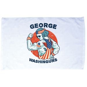 Funny George Washinguns Workout Patriotic 4th Of July Gift Microfiber Hand Towel