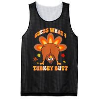 Funny Guess What Turkey Butt Thanksgiving Mesh Reversible Basketball Jersey Tank