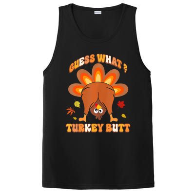 Funny Guess What Turkey Butt Thanksgiving PosiCharge Competitor Tank