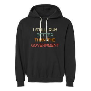 Funny Government Wheelchair Disability Handicap Amputee Gift Garment-Dyed Fleece Hoodie