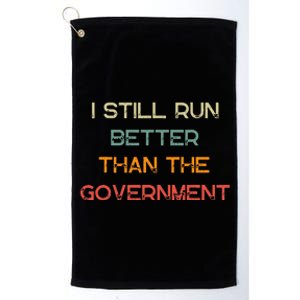 Funny Government Wheelchair Disability Handicap Amputee Gift Platinum Collection Golf Towel