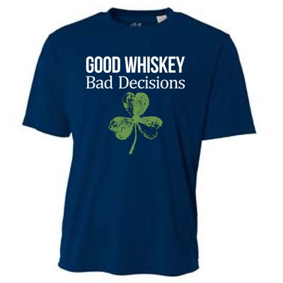 Funny Good Whiskey Bad Decisions Gift Cooling Performance Crew T-Shirt