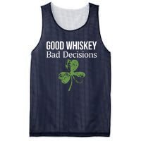 Funny Good Whiskey Bad Decisions Gift Mesh Reversible Basketball Jersey Tank