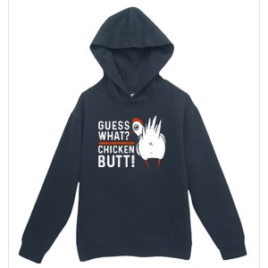 Funny Guess What Chicken Butt! White Design Urban Pullover Hoodie