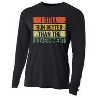 Funny Government Wheelchair Disability Handicap Amputee Gift Cooling Performance Long Sleeve Crew