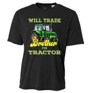 Farming Gift Will Trade Brother For Tractor Farmer Cooling Performance Crew T-Shirt