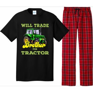 Farming Gift Will Trade Brother For Tractor Farmer Pajama Set