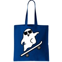 Funny Ghost With Skateboard Design Gift Tote Bag