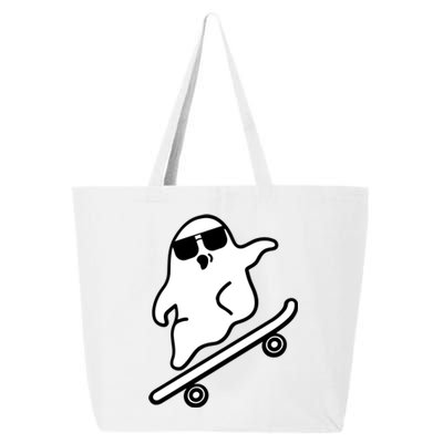 Funny Ghost With Skateboard Design Gift 25L Jumbo Tote