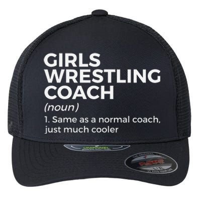 Funny Girls Wrestling Coach Definition  Flexfit Unipanel Trucker Cap