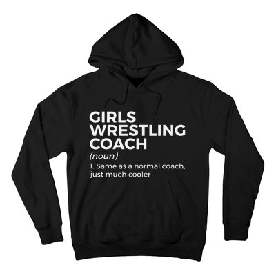 Funny Girls Wrestling Coach Definition  Hoodie