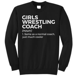 Funny Girls Wrestling Coach Definition  Sweatshirt