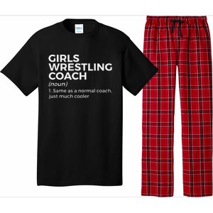 Funny Girls Wrestling Coach Definition  Pajama Set