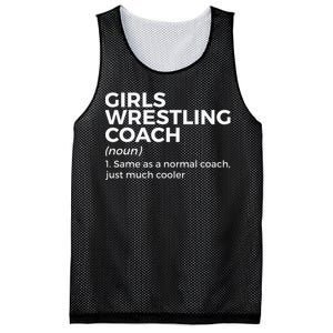 Funny Girls Wrestling Coach Definition  Mesh Reversible Basketball Jersey Tank