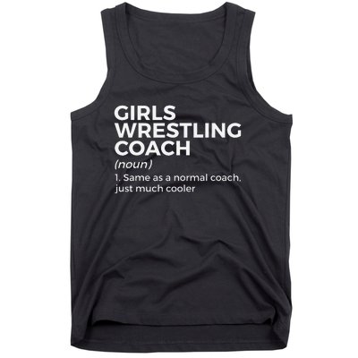 Funny Girls Wrestling Coach Definition  Tank Top