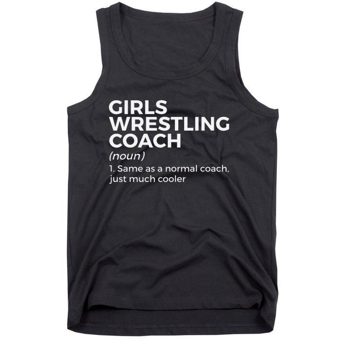 Funny Girls Wrestling Coach Definition  Tank Top