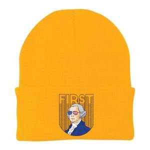 First George Washington Retro Knit Cap Winter Beanie