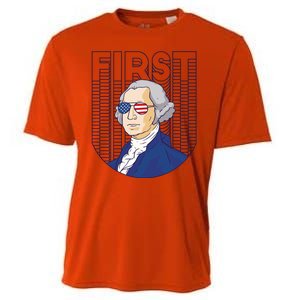 First George Washington Retro Cooling Performance Crew T-Shirt