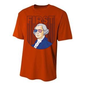 First George Washington Retro Performance Sprint T-Shirt