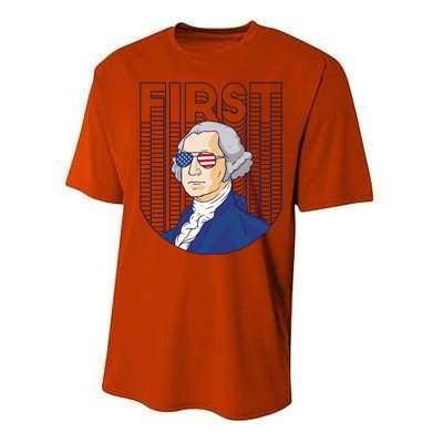 First George Washington Retro Performance Sprint T-Shirt